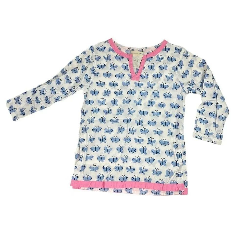 Pottery Barn Kids Butterfly Top / Swim Cover Up size 4-6